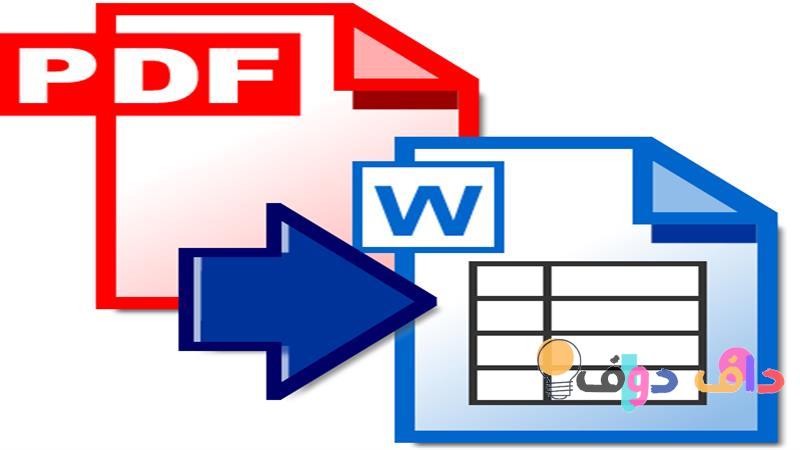 افضل برنامج لتحويل PDF الى Word عربي