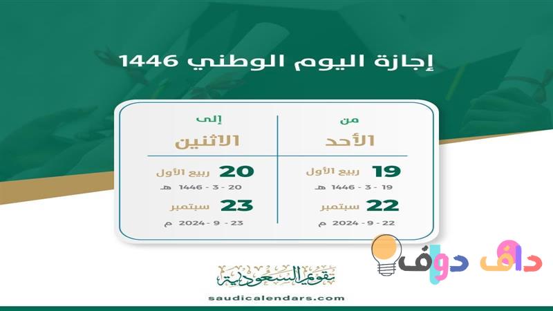 المناسبات الوطنية في السعودية 1447