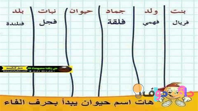 جماد بحرف ف استكشاف الأسماء والمعاني